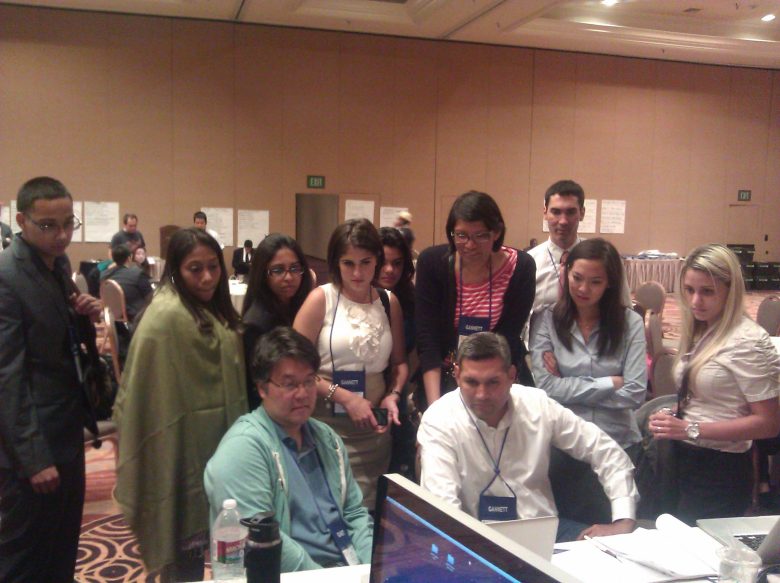 Students and mentors at Unity 2012