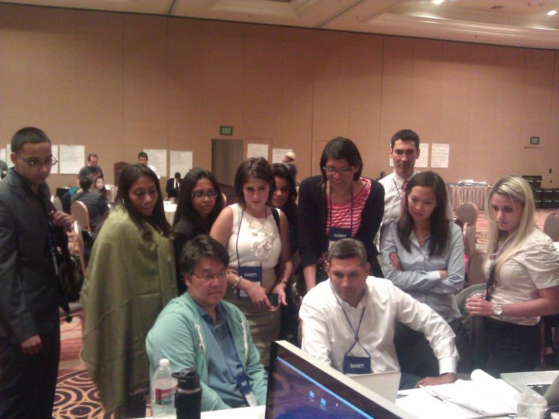 Students and mentors at Unity 2012