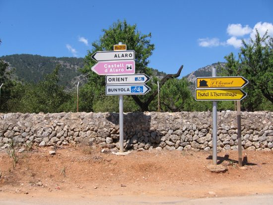 Groovy signage in Mallorca, Spain