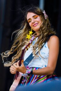 Sadie Dupuis playing Riot Fest 2018 with Speedy Ortiz
