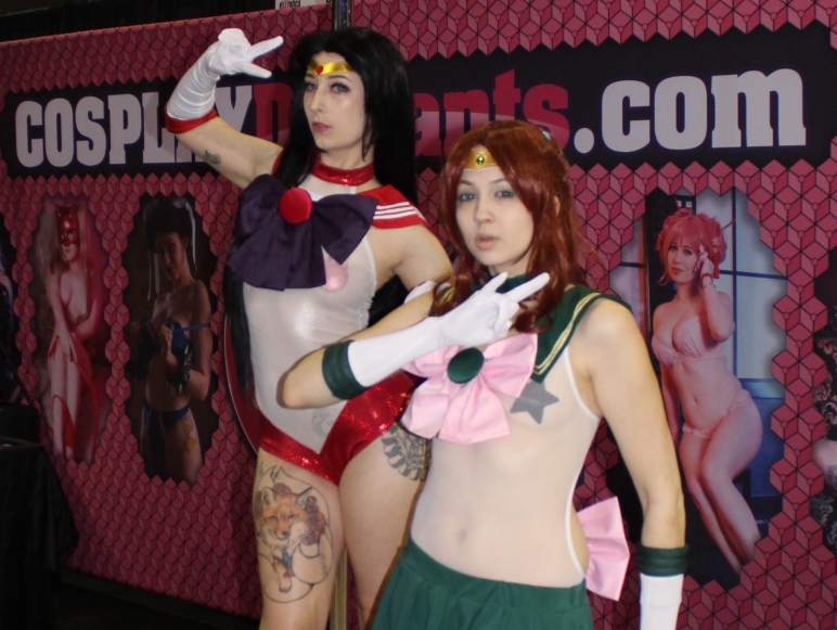 Andromeda Neko and Gemini Stone from Cosplay Deviants at Exxxotica