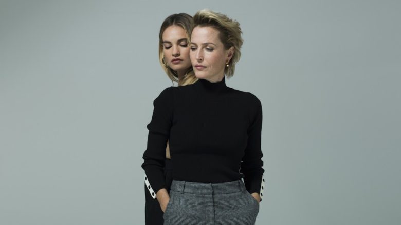 Lily James and Gillian Anderson in “All About Eve”