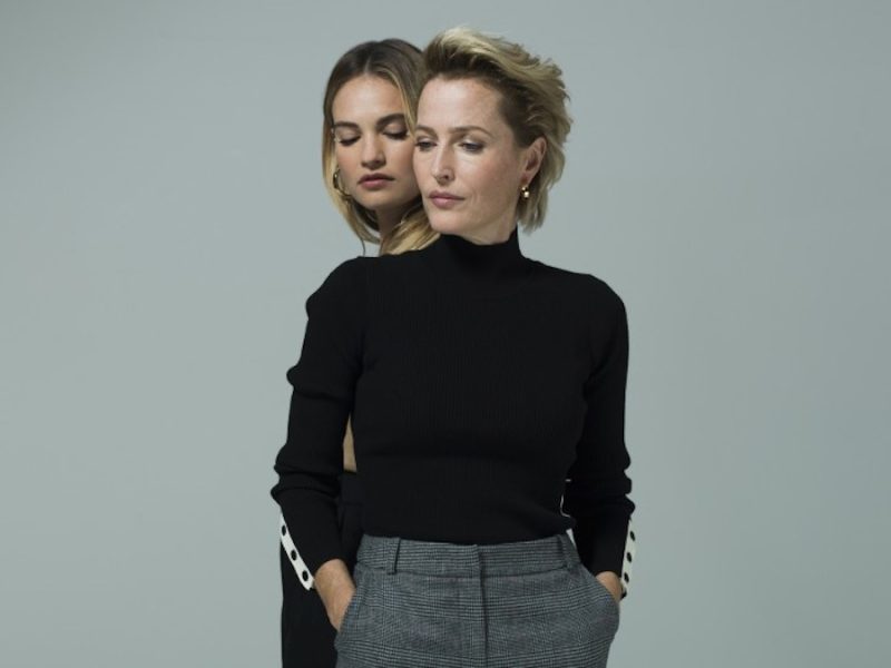 Lily James and Gillian Anderson in “All About Eve”