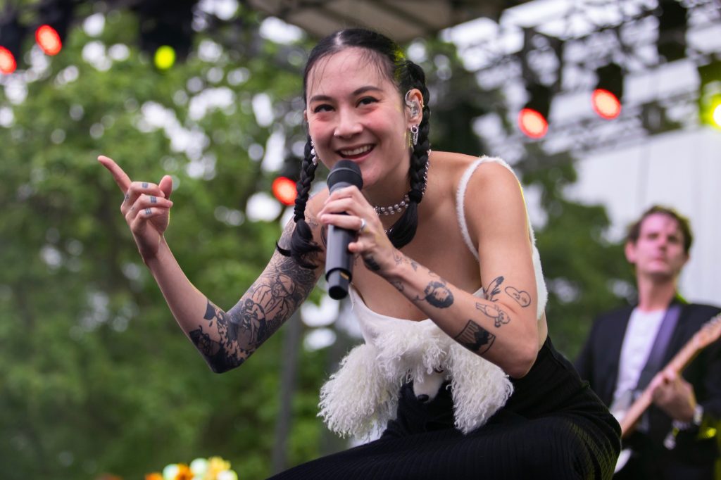 Japanese Breakfast performs during day 2 of the Pitchfork Music Festival in Chicago on July 16, 2022.