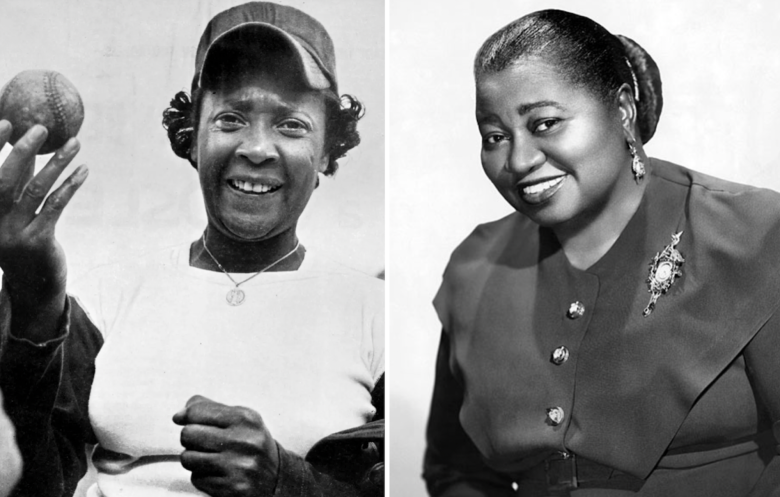 The real Toni Stone (Transcendental Graphics/Getty Images) and Hattie McDaniel (promotional picture from 1939)