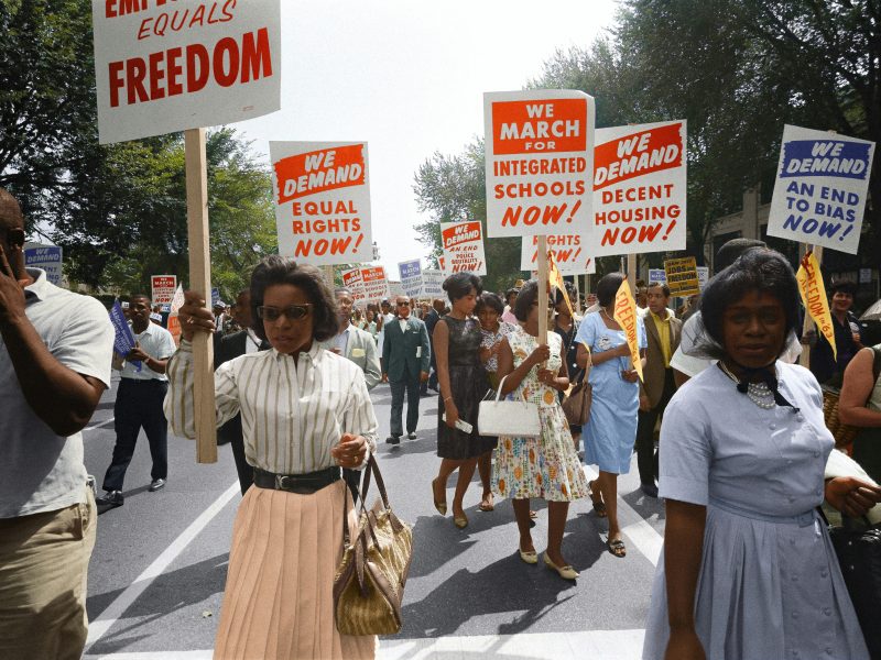 Civil rights march on Washington, D.C. on August 28th, 1963