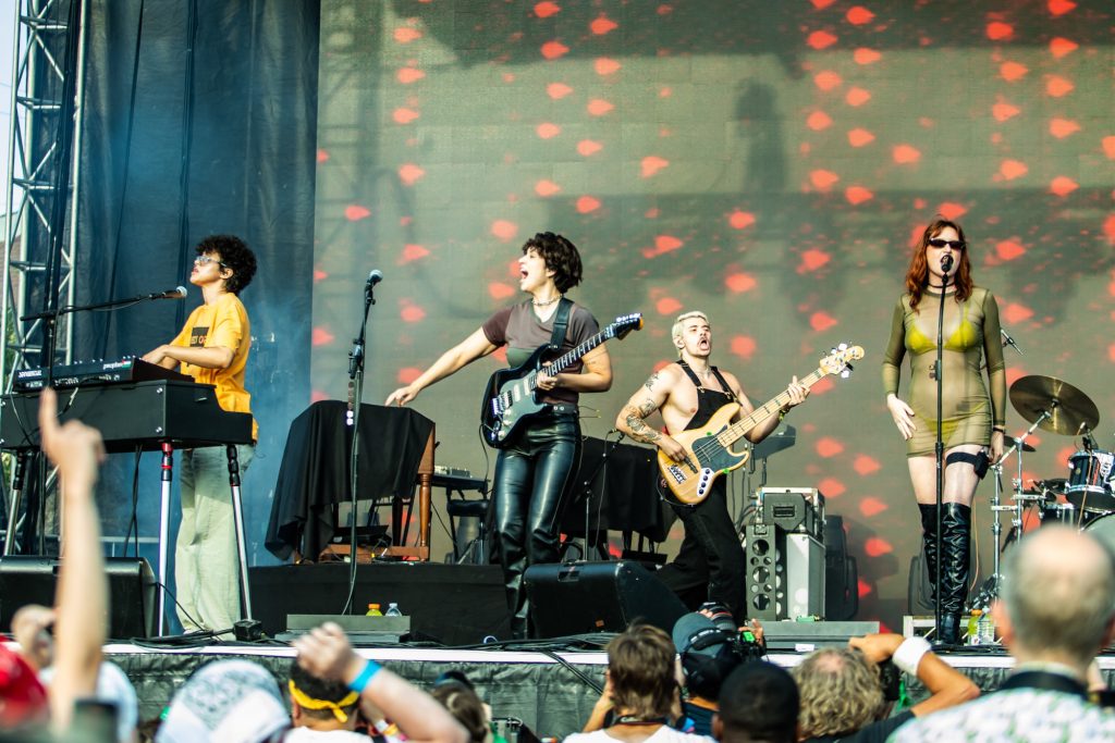 Muna performs at Pitchfork Music Festival in Chicago on July 19-21, 2024.