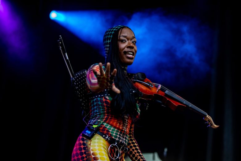 Sudan Archives performs at Pitchfork Music Festival in Chicago on July 19-21, 2024.