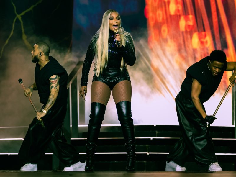 Mary J. Blige performs at The United Center in Chicago on March 14, 2025.