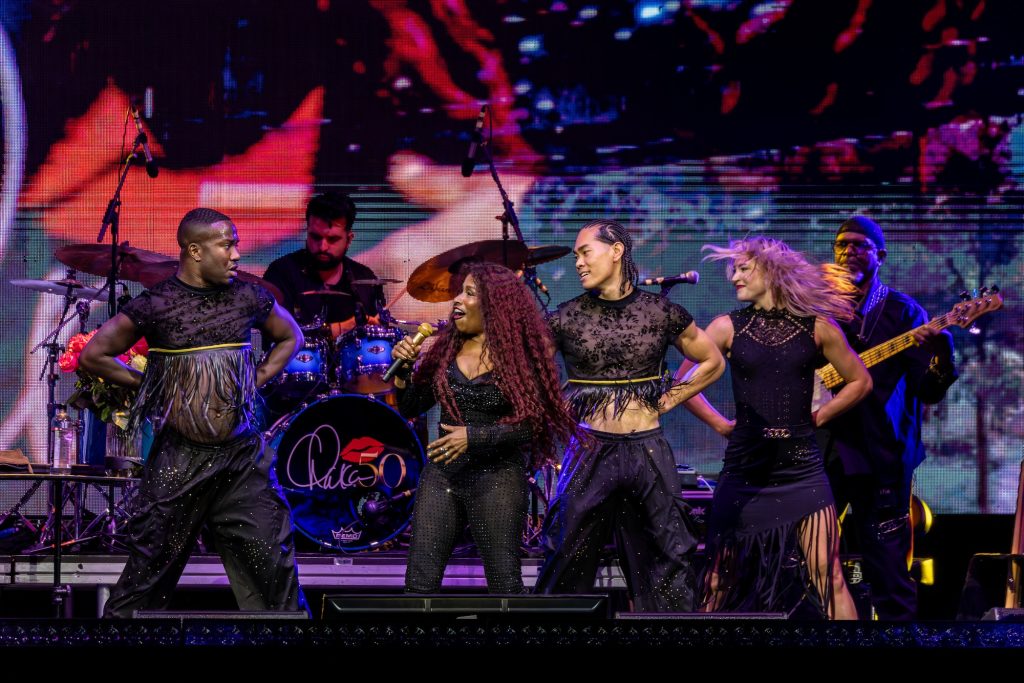 Chaka Khan performs at the United Center in Chicago on May 30, 2025.