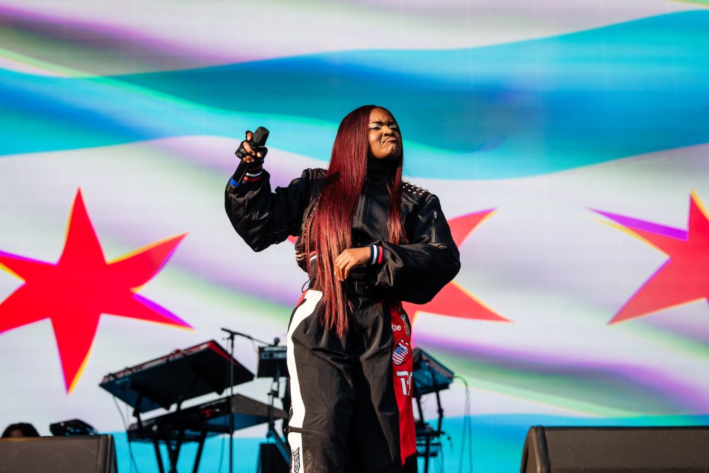 Amaarae performs at Lollapalooza in Chicago on Aug. 1, 2025. Photo Credit: Greg Noire, Lollapalooza