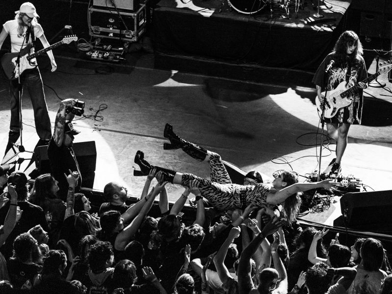Lambrini Girls perform at The Vic Theatre in Chicago on Sept. 29, 2026.